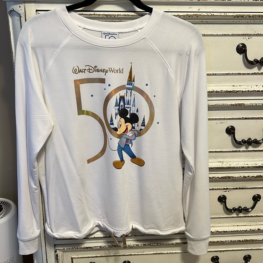 Walt Disney World 50th Anniversary Long Sleeve Shirt NWOT